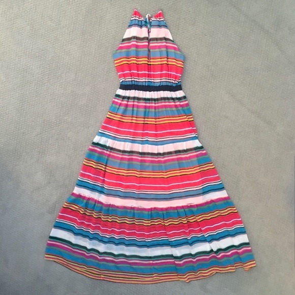 BCBG Maxazria Rainbow High Neck Maxi Dress - Picture 5 of 7
